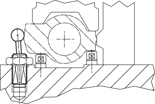 Halder 22150.1311 Seitendruckstück mit Gewinde, ohne Abdichtung, mit Innengewinde  M 12 x 11.5, x M 4 / 50 N - Seitendruckstueck - mit Gewinde - ohne Abdichtung - mit Innengewinde M 12 x 11 5 x M 4 - 50 N