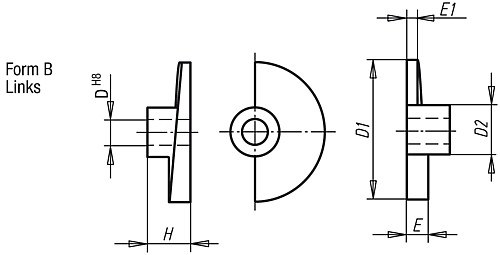 Norelem 04362-208 TÜRRIEGEL, - Norelem 04362-B Tuerriegel Form B
