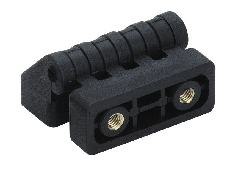 Leschhorn O452 Scharniere  I 15; C 18; Gewinde d1 M5; Kunststoff PA, schwarz, - Boteco O452 Scharniere