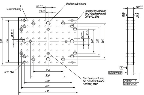 Kipp K0800.004050 RASTERPLATTE 398X498X50 - KIPP K0800-004050 Rasterplatten