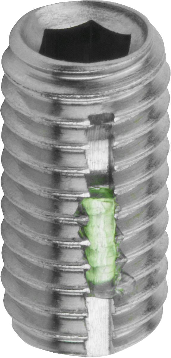 Norelem 07165-303X6 GEWINDESTIFT, INNENSECHSKANT MIT KEGELKUPPE DIN913, LONG-LOK M03X6, SW=1,5, EDELSTAHL BLANK - 07165-303X6 GEWINDESTIFT-INNENSECHSKANT-KEGELKUPPE DIN913-LONG-LOK M03X6-SW 1-5-EDELSTAHL BLANK