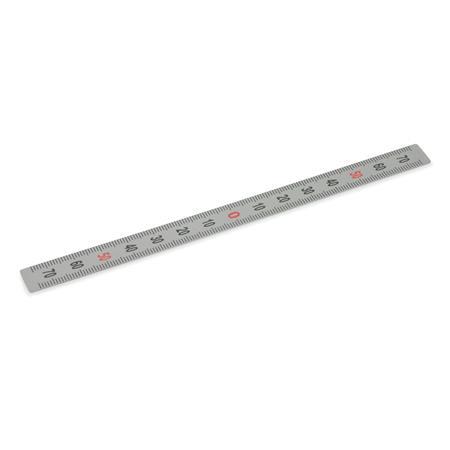 Ganter 711-KUS-100-S-M KUNSTSTOFF MASSSTAB - GN-711-Massstaebe-Kunststoff-Edelstahl