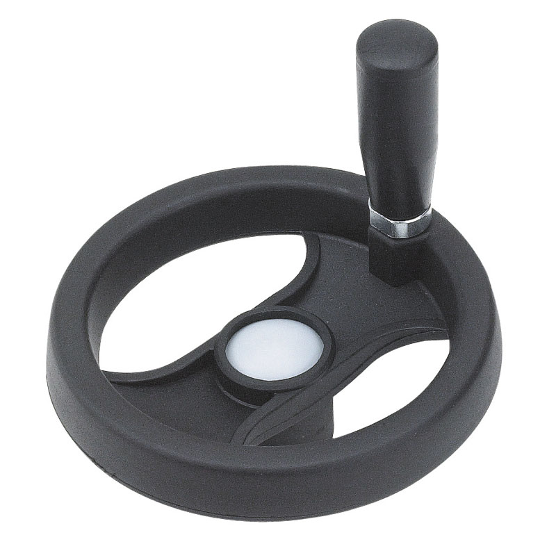 Leschhorn D209 Speichenhandräder D 99; d 28; Bohrung d1 5; Kunststoff PA, schwarz - Boteco D209 Speichenhandraeder