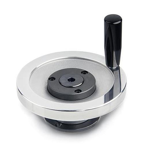 Ganter 327-160-K14-A-1 SICHERHEITS HANDRAD, M.FESTSTEH.LAGERFL. - GN 327 Sicherheits Handraeder - feststehender Lagerflansch-Abbildung