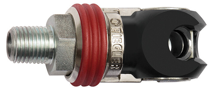 RIEGLER 424.11-SCH Schwenk-Sicherheitskupplung NW 7,2, EURO 7,2, Stahl, G 1/4 AG - LE71512 424-12-SCH Schwenk Sicherheitskupplung NW 7 2 - Aussengewinde