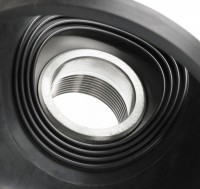 Leschhorn EAS 088-110-11/4"-150-IG-NBR-A2 Edelstahl Anbohrsattel zweiteilig, Ø 088-110 mm, Anschlussstutzen 11/4" Innengewinde, Dichtung NBR, Material A2 - Edelstahl Anbohrsattel - EAS mit O Ring