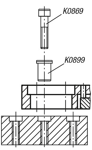 Kipp K0890.006 NIEDERZUGSPANNER - KIPP K0890 Niederzugspanner