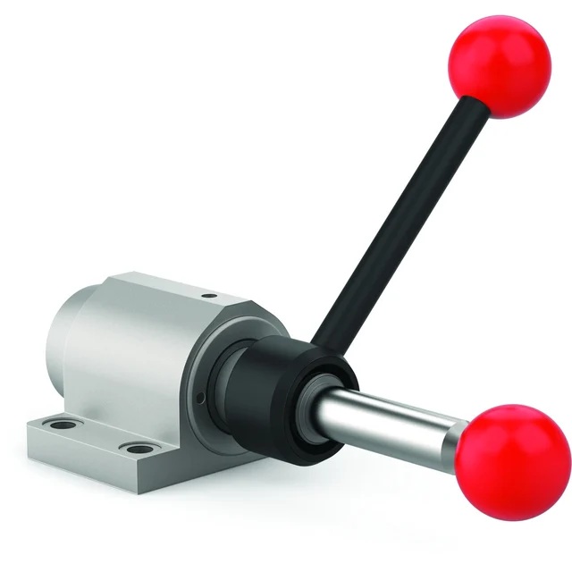 DESTACO FO-160 Schubstangenspanner RAKO, FO - Fussflansch, Haltekraft 9000N, Innengewinde M8, (Schubstange nicht im Lieferumpfang - 16/100F/200F/300F/400F separat bestellen) - FO-160 Schubstangenspanner RAKO Haltekraft 1500N - 18000N, Innengewinde M8
