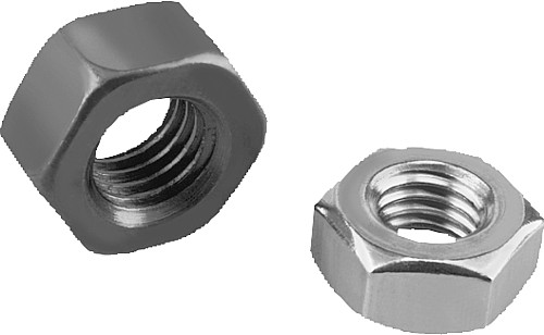 Leschhorn 934, ISO 4032 Schskantmutter  D=M42, rechts, Stahl verzinkt - Norelem 07210 Sechskantmuttern DIN 934 DIN EN ISO 4032 DIN EN 24032