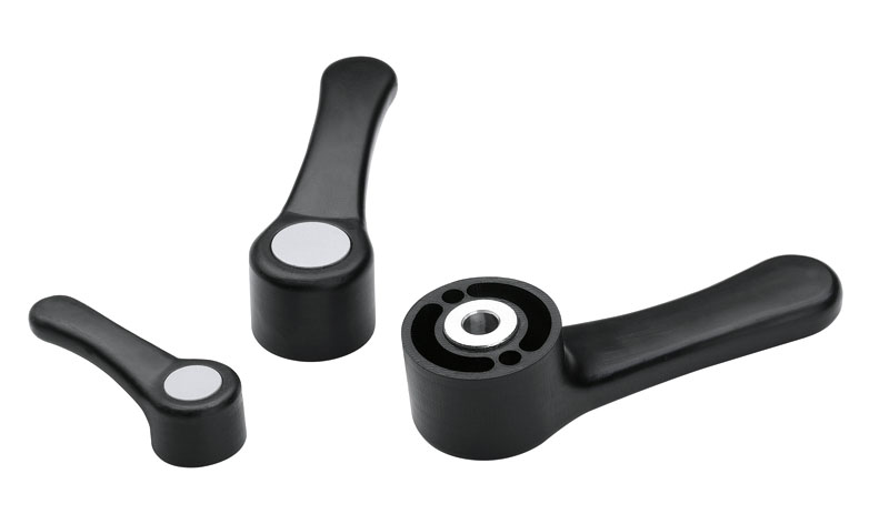 Leschhorn A151 Schaltgriffe  R 112; Bohrung 12H7;  schwarz - Boteco A151 Schaltgriffe