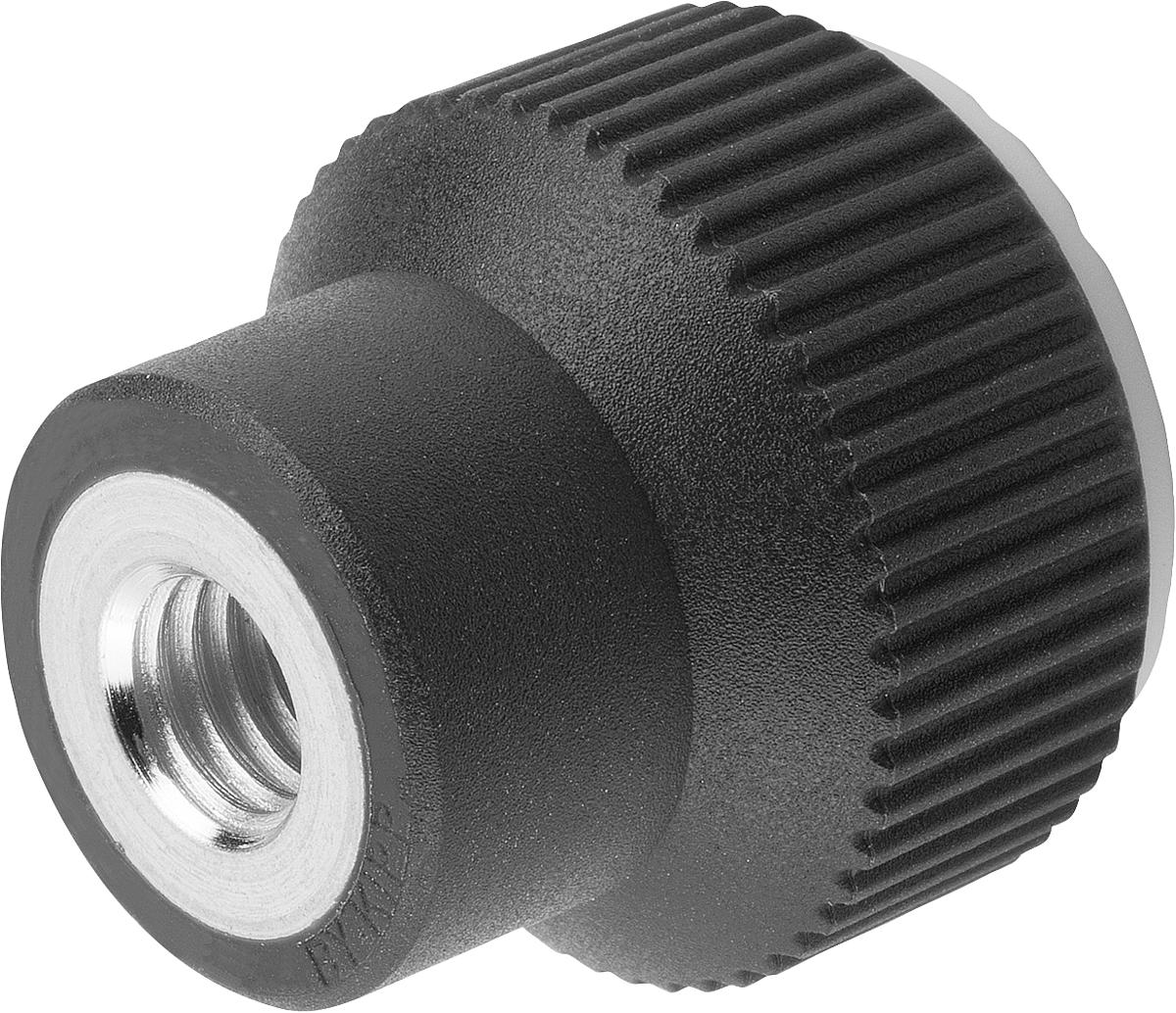 Kipp K0247.2085 NOVO.GRIP RÄNDELKNOPF GR.2  M8, DECKEL LICHTGRAU - K0247-2085 NOVO GRIP RAENDELKNOPF GR 2 M8 - DECKEL LICHTGRAU