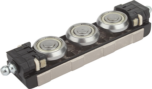 Norelem 21322-2128088 ROLLENFÜHRUNGSWAGEN, ALUMINIUM, FESTLAGER - Norelem 21322-F Festlager