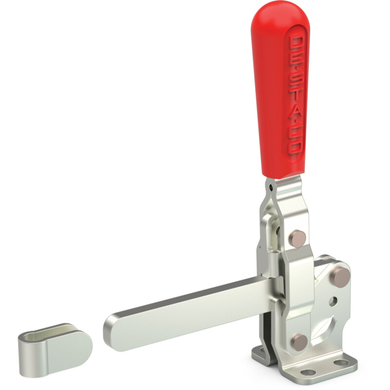DESTACO 207-LBR Vertikal-Kniehebelspanner Haltekraft 1700 N - 2700 N, Öffnungswinkel 90° - 115° - DESTACO 207-L Vertikalspanner - massiver Spannarm lang - Fuss gerade
