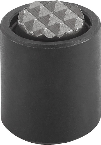 Kipp K0284.305X025 PENDELAUFLAGE FORM F MIT O RING, D3=M5, L=25 - KIPP K0284-F Pendelauflagen mit O Ring - Form F