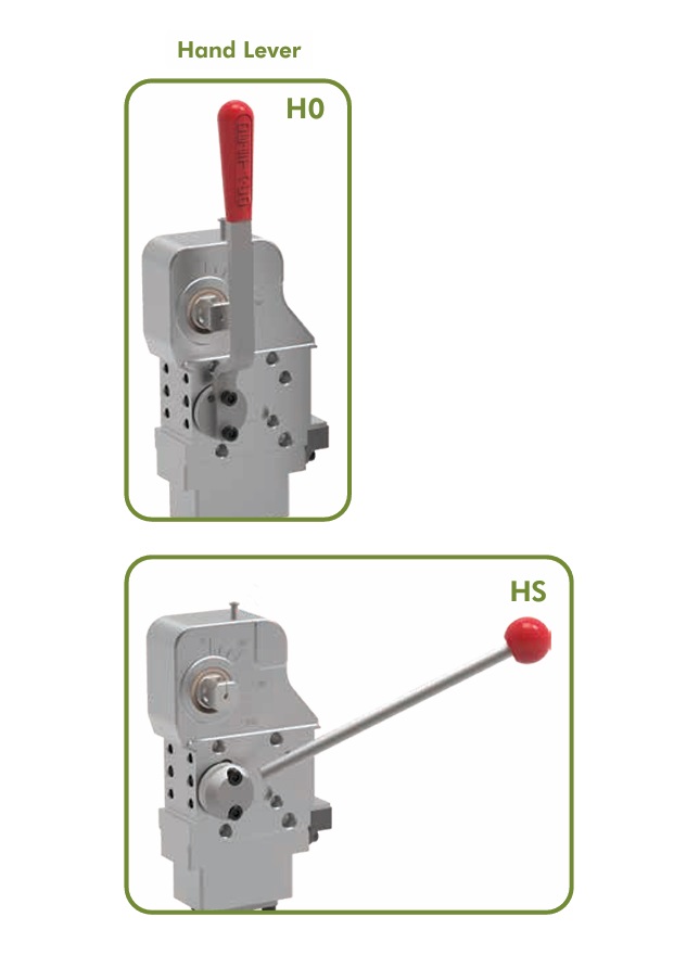 DESTACO 52H-3E03H050L8 Handspanner (*ersetzt 52H05-503K*A*), U-Spannarm mittig, Handhebel schraubbar, Zylinder Ø 50 mm, Sensor mit Steckerblock, Haltemoment 1300 Nm, Öffnungswinkel 5-135° - DESTACO 52H-3 Kraftspanner - Handhebel H0 - rechts und HS rechts - schweissbar