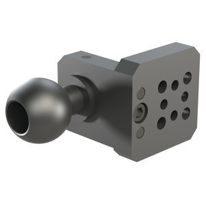 DESTACO GT-BGA-A Kugel-Schaufel-Greifer-Adapter für Bleche, D= 32 mm, Länge 94,5 mm, Apple Core Size, Material Aluminium - LE70000 GT Greiferadapter