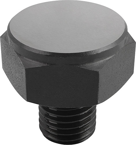 Kipp K0298.1101 POSITIONSFUSS FORM A, D=M8, L1=10 - KIPP K0298-A Positionsfuesse mit Aussengewinde Form A