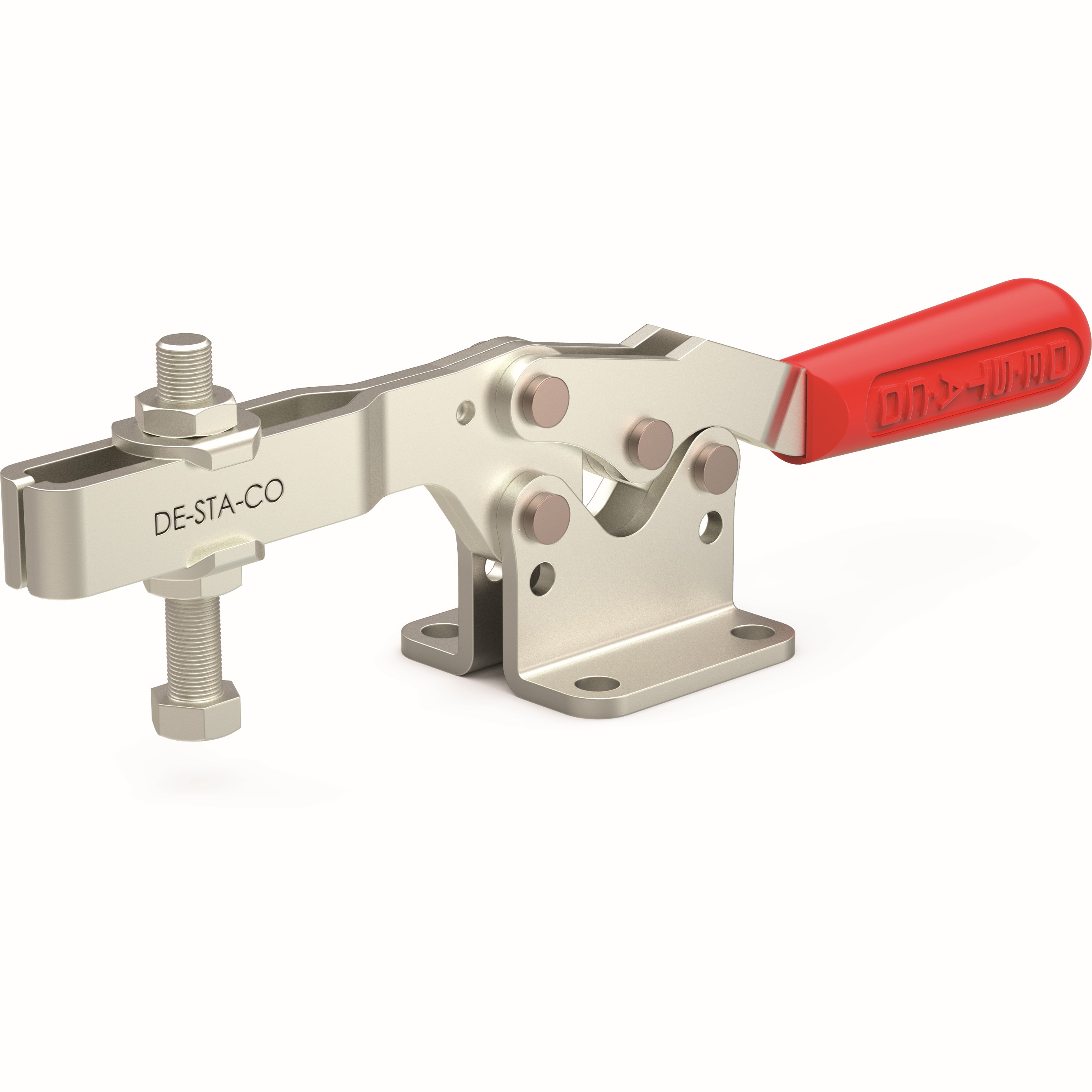 DESTACO 235-USS Horizontalspanner Haltekraft 3200N - 3400N, Öffnungswinkel 90° - destaco-235-uss-horizontalspanner-u-spannarm-fuss-abgewinkelt-edelstahl