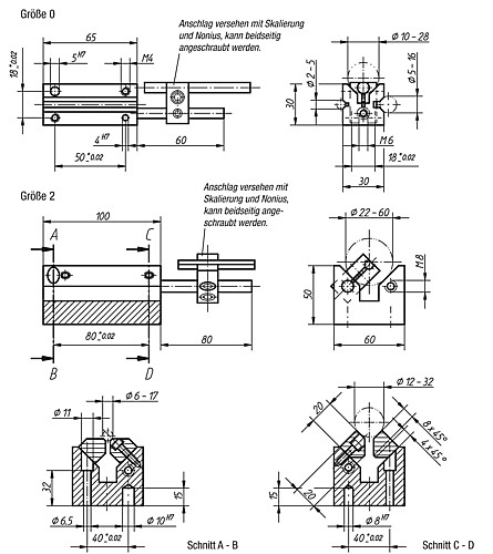 Norelem 08710-00 PRISMA MIT ANSCHLAG GR. 0 !!! AUSLAUFARTIKEL !!! NUR NOCH LAGERABVERKAUF !!! - Norelem 08710 Prismen mit Anschlag