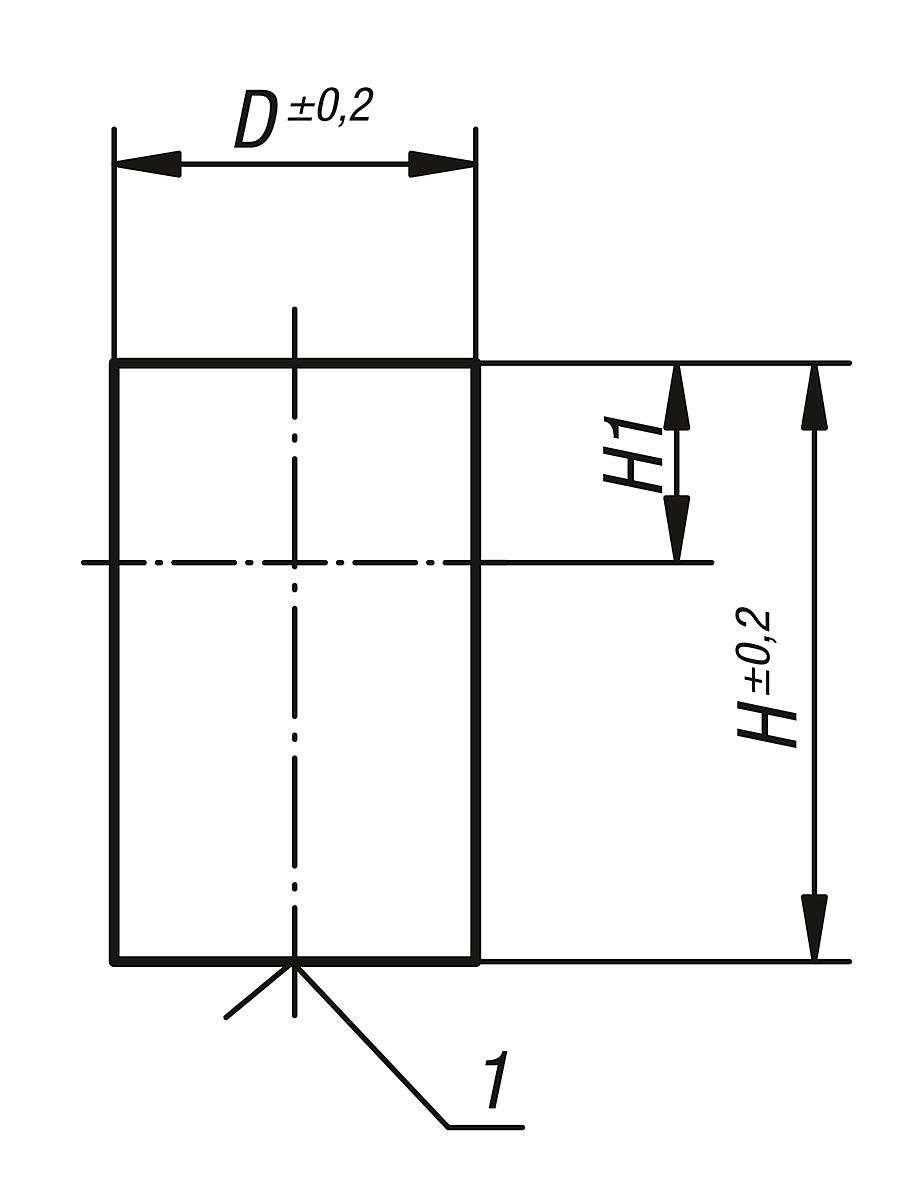 Kipp K0546.04 HALTEMAGNET RUND, STABGREIFER, D=13, L=20 - K0546 Haltemagnete rund - Stabgreifer - aus AlNiCo ohne Passungstoleranz - Massblatt