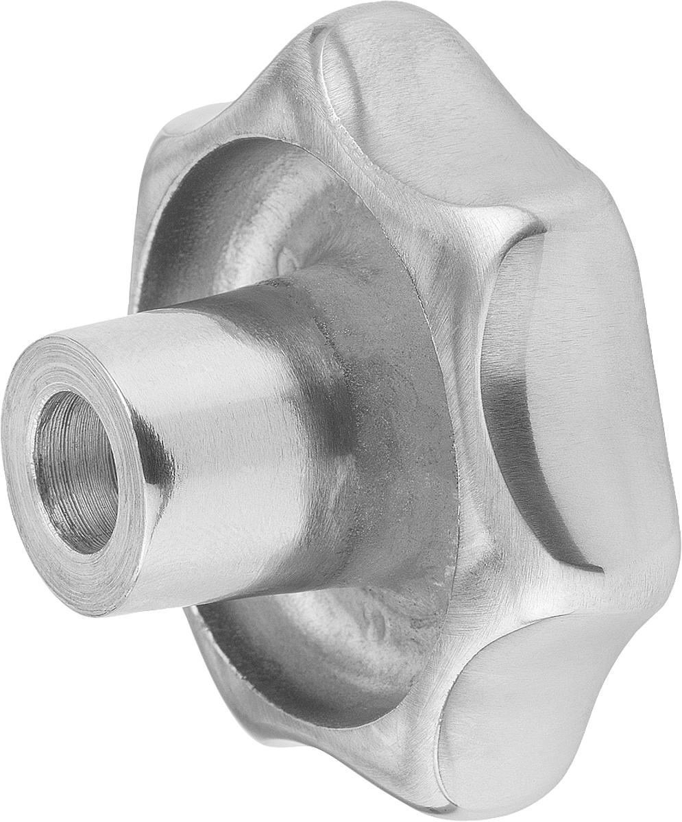 Norelem 06192-363122 STERNGRIFF FORM C, D1=63, D4=12H7, ALU, POLIERT - 06192-363122 STERNGRIFF FORM C - D1 63 - D4 12H7 - ALU - POLIERT