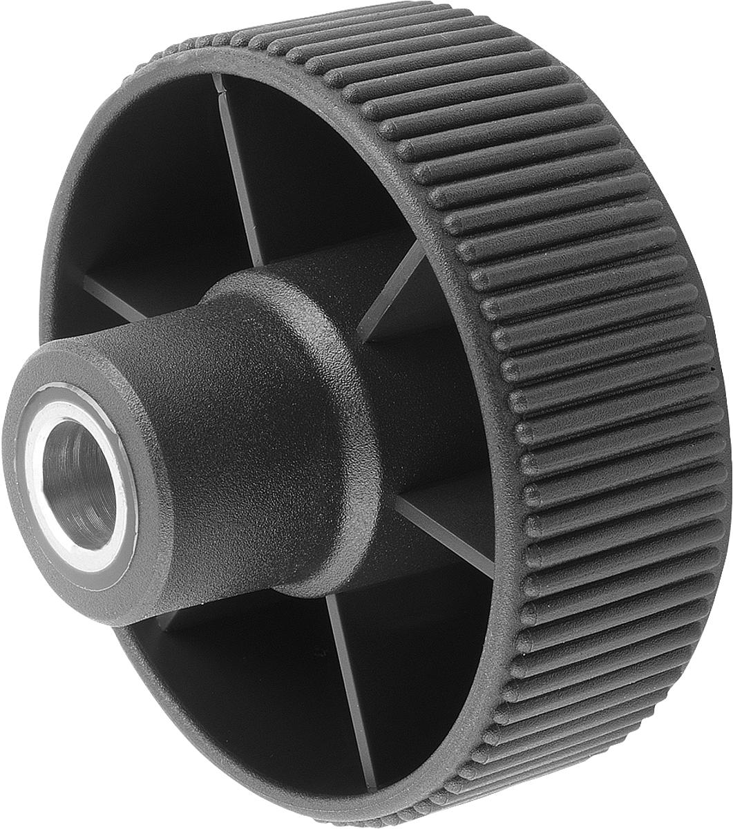 Kipp K0260.4106 NOVO.GRIP RÄNDELRAD  GR.1  FORM H, D=40, D3=6, DECKEL SCHWARZGRAU - K0260-4106 NOVO GRIP RAENDELRAD GR 1 FORM H - D 40 - D3 6 - DECKEL SCHWARZGRAU