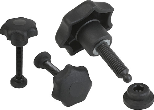 Norelem 07143-12086 DRUCKSPINDEL M12, L=86,8, GEWINDESTIFT  L1= L 6,8 MM - Norelem 07143 Druckspindeln