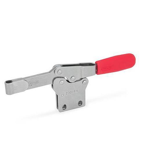 Ganter 820.1-230-N-NI EDELSTAHL HORIZONTAL SPANNER - GN 820-1 Edelstahl Schnellspanner - Spannhebel horizontal - mit senkrechtem Fuss-Abbildung