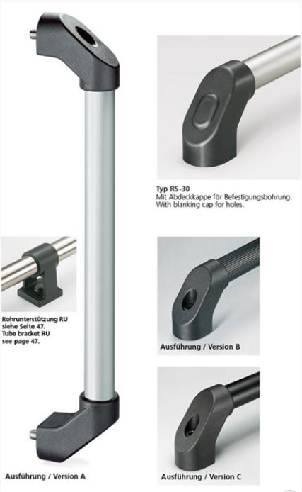 Leschhorn RS-20.000.84   Griffschenkel einzeln inkl. Befestigungsmaterial - Leschhorn RS-20 variable Rohrgriffserien