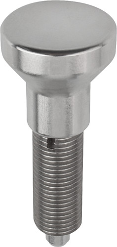 Norelem 03093-001903 ARRETIERBOLZEN GR.9 FORM G  EDELSTAHL, ARRETIERSTIFT GEHÄRTET - Norelem 03093-G Arretierbolzen Edelstahl ohne Bund Form G