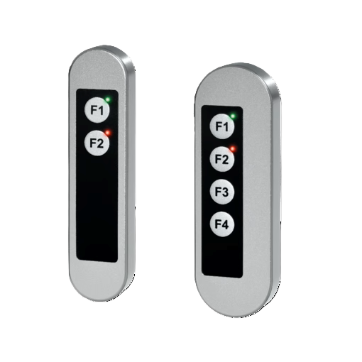 Leschhorn TG6-E4.B120.46 Tastergehäuse Edelstahl, A 120 mm, 4 Drucktaster (4 Schließer) 100mV-24V AC/DC, Typ A breite Ausführung - LE TG6 Tastergehaeuse Edelstahl