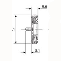 Accuride DZ2907-0024WB-2 Teleskopschienen 100% Überauszug, 9,6x41,1, SL 635, TR 660, 55kg, hell verzinkt  !!! AUSLAUFARTIKEL !!! - 2907 WB Accuride Teleskopschiene Profil