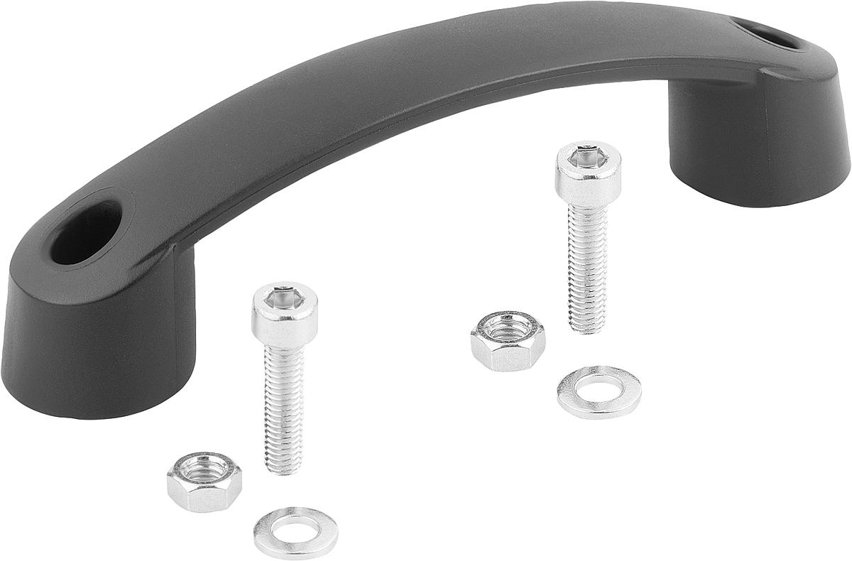 Kipp K0192.112006 BOGENGRIFF FORM A, A=120, M6X25, OHNE ABDECKKAPPEN - K0192-112006 BOGENGRIFF FORM A - A 120 - M6X25 - OHNE ABDECKKAPPEN