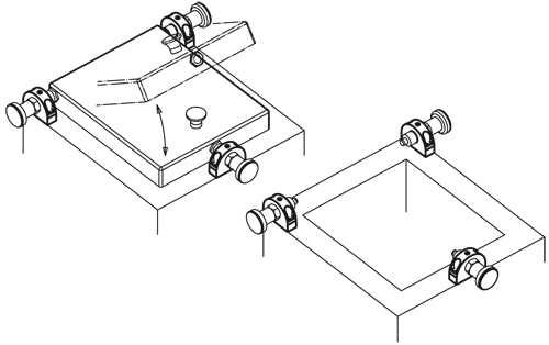 Halder 22110.0416 Haltestück Druckguss, für Rastriegel und Rastbolzen  M 16 x 1.5, Befestigungsbohrung senkrecht zum Rastriegel / Rastbolzen - Haltestuecke Haltestueck - Druckguss - fuer Rastriegel und Rastbolzen - M 10 x 1 - Befestigun