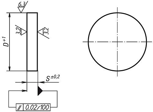 Norelem 01320-01 RUNDE SCHEIBE GG, D=63, S=14 - Norelem 01320 Runde Scheiben Grauguss und Aluminium