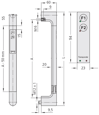 Leschhorn FG4-T2.350.11   Transpondergriffe - Leschhorn FG4-T Transpondergriffe - Zeichnung
