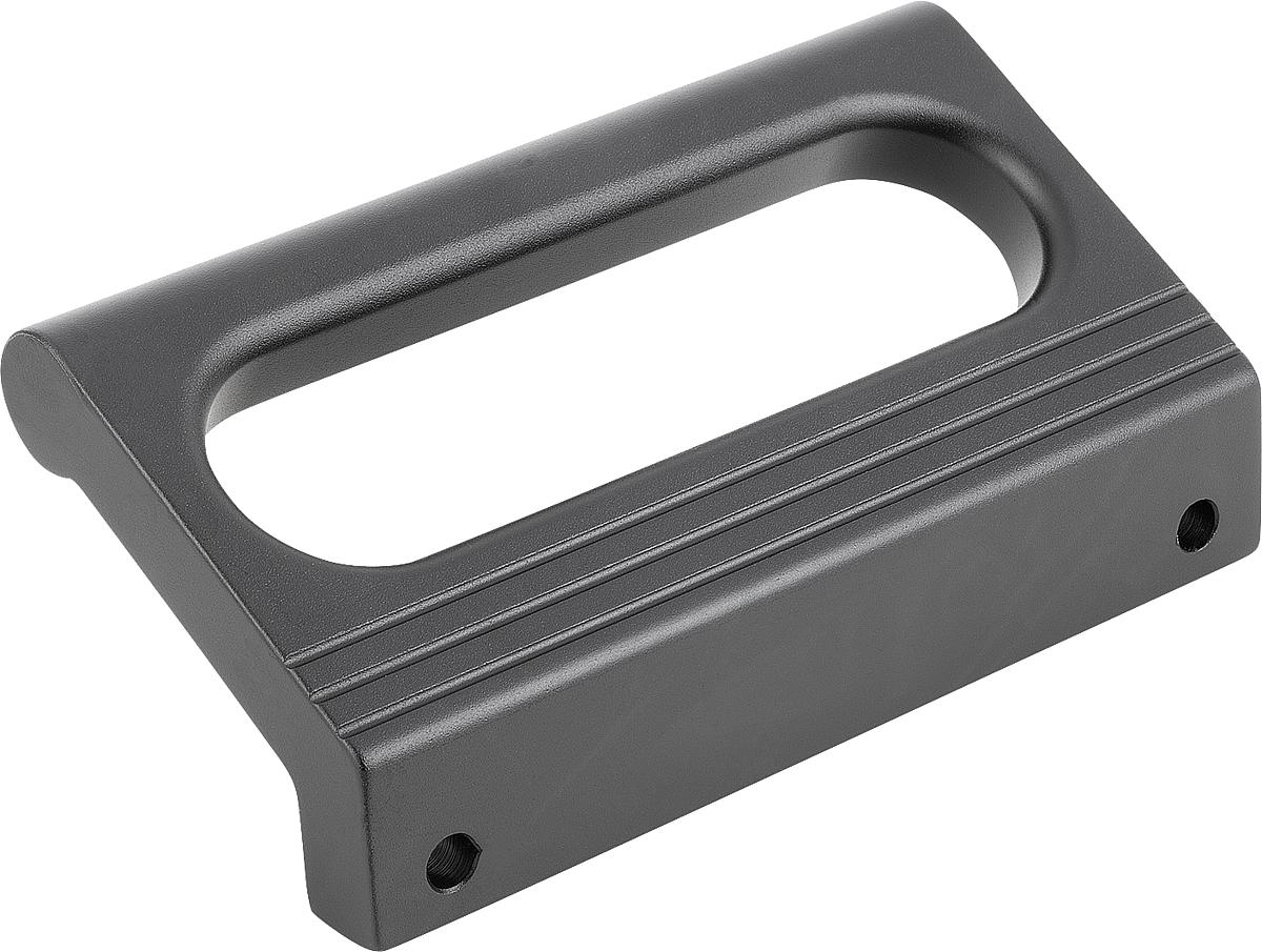 Norelem 06952-100051 WINKELPROFILGRIFF FORM B, A=100, SCHWARZ ELOXIERT - 06952-100051 WINKELPROFILGRIFF FORM B - A 100 - SCHWARZ ELOXIERT