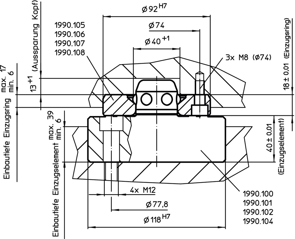 Halder 1990.106 Einzugsring schwimmend, Stahl, einsatzgehärtet, geschliffen - EH 1990 Einzugsringe-zentrisch-schwimmend-schwertform-Nullpunkspannsysteme-Anwendung-2