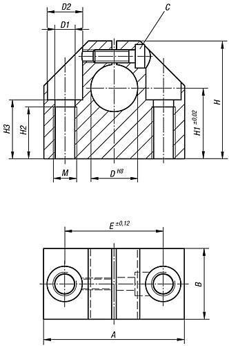 Norelem 21580-30 WELLENBOCK D=30, - Norelem 21580 Wellenboecke