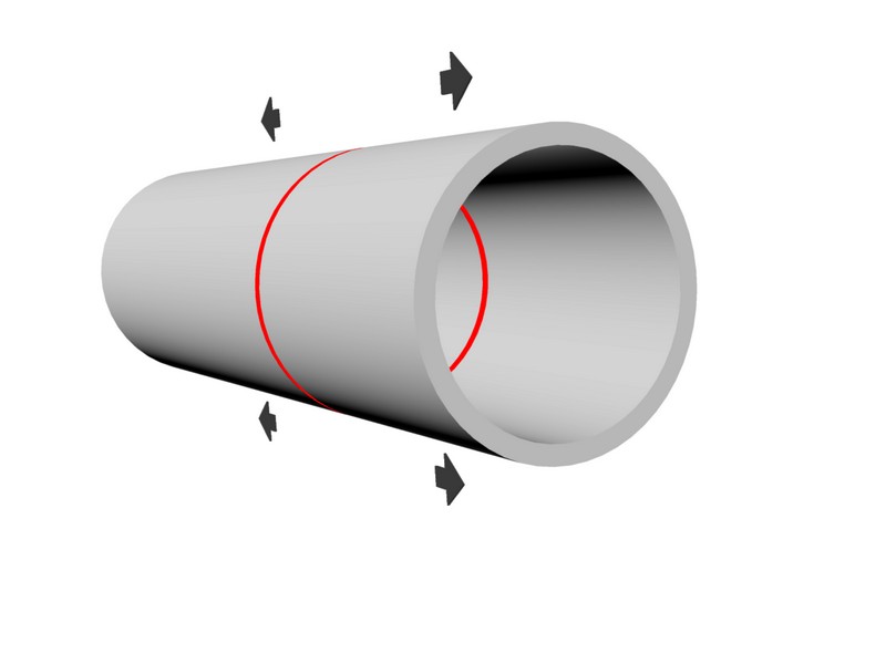 Leschhorn Rohrkupplung INSTAL zur Verbindung, EPDM, Serie ICY,  DN 600; DA 630,0; PS Betriebsdruck =9; Baulänge 140, Material A4, Dichtung EPDM - Verbindung von Rohren mit axialer Bewegung