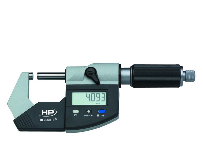 Helios Preisser 1866 510  Digitale Bügelmessschraube  0-25 mm Messbereich - Helios Preisser 1865 Digitale Buegelmessschraube