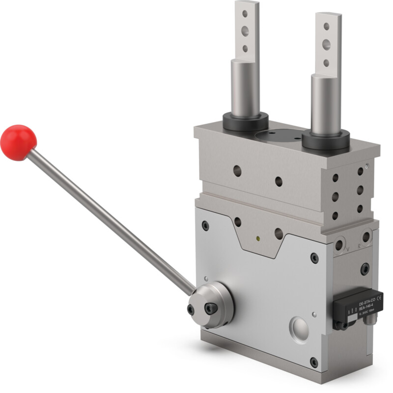 DESTACO 85D5-2C40000004 Doppelter Schubstangenspanner - DESTACO 85D5-2 HS Doppelter Schubstangenspanner mit Handhebel schweissbar-Abbildung