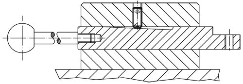 Halder 22700.0682 Kugeldruckschraube ohne Kopf Kugel  verdrehgesichert M 24 x 35, abgeflachte Kugel Auflagefläche plan,  Stahl vergütet - Kugeldruckschrauben Kugeldruckschraube - ohne Kopf - Kugel verdrehgesichert - M 6 x 16