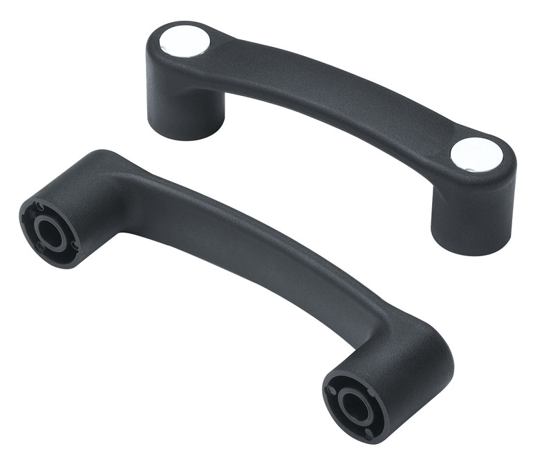 Leschhorn B324 Bügelgriffe  l 117; L 145; Bohrung d1 8,5; Kunststoff PA, schwarz - Boteco B324 Buegelgriffe