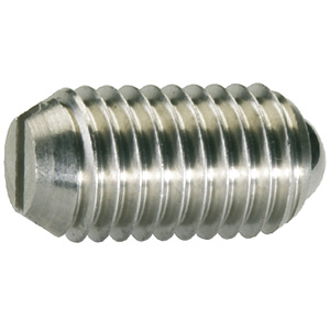 Halder 22050.0420 Federndes Druckstück mit Kugel und Schlitz M 20, rostfreier Stahl, Standard-Federkraft - Federnde Druckstuecke Federndes Druckstueck mit Kugel und Schlitz - M 4 - Automatenstahl