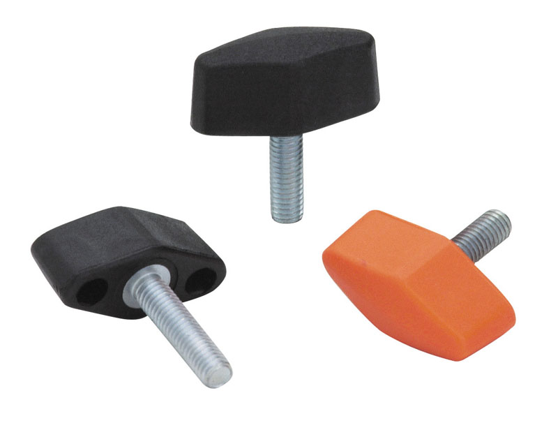 Leschhorn L751 Flügelschrauben  A 33; d 12; Gewinde d1 M5; Kunststoff PA, schwarz, -Länge 10 mm SONDER- MM 250 St. - Boteco L751 Fluegelschrauben