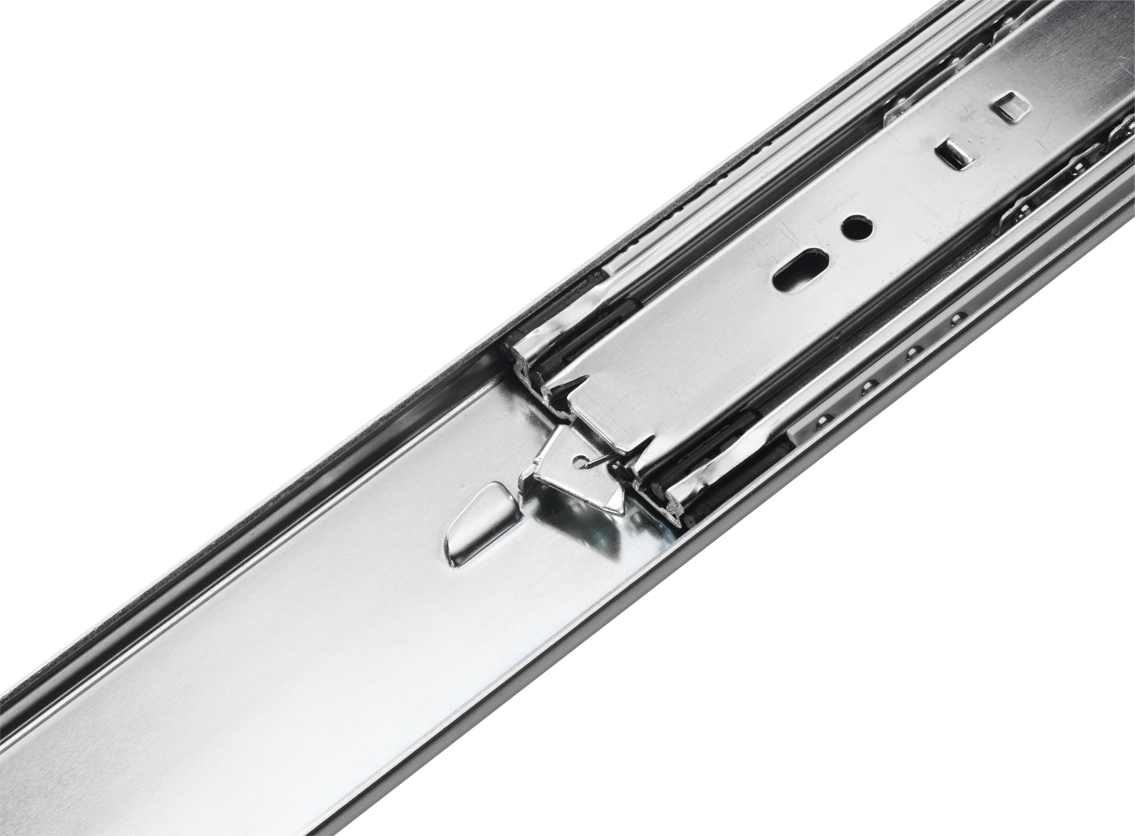 Accuride DZ3507-0028 Teleskopschienen, 100% Überauszug, 12,7x51,6, SL 711,TR 762, 73kg, hell verzinkt - Accuride DZ3507 Teleskopschiene Detail