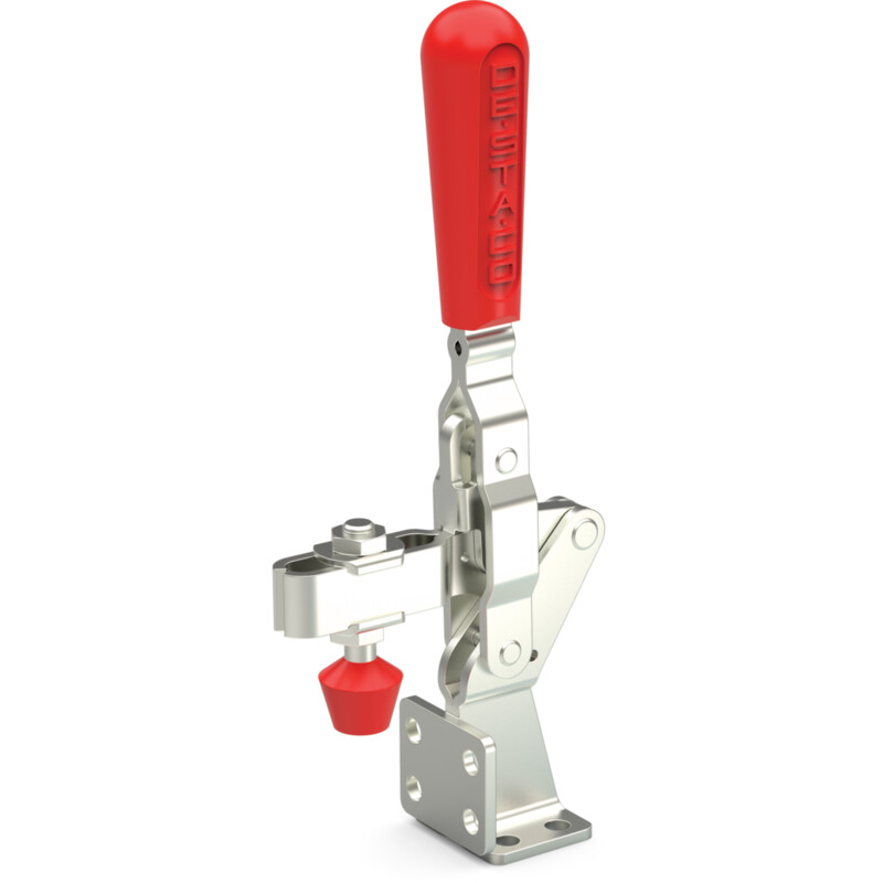 DESTACO 207-UF Vertikal-Kniehebelspanner mit Frontbefestigung, Haltekraft 1700 N - 2700 N, Öffnungswinkel 90° - 115° - DESTACO 207-UF Vertikalspanner - U-Spannarm - mit Frontbefestigung