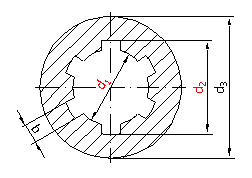 Leschhorn Keilnaben DIN ISO 14, KN42x48, Stahl C45, Form A ohne Flansch - ohne Flansch