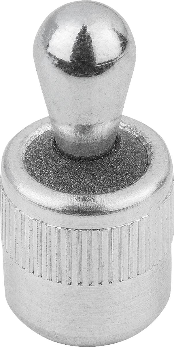 Kipp K0368.22054 FEDERNDES SEITENDRUCKSTÜCK, D=10, D1=5, F=20N - K0368-22054 FEDERNDES SEITENDRUCKSTUECK - D 10 - D1 5 - F 20N